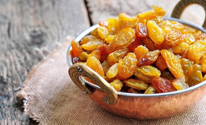 کشمش آفتابی مناسب صبحانه و میان وعده های سالم